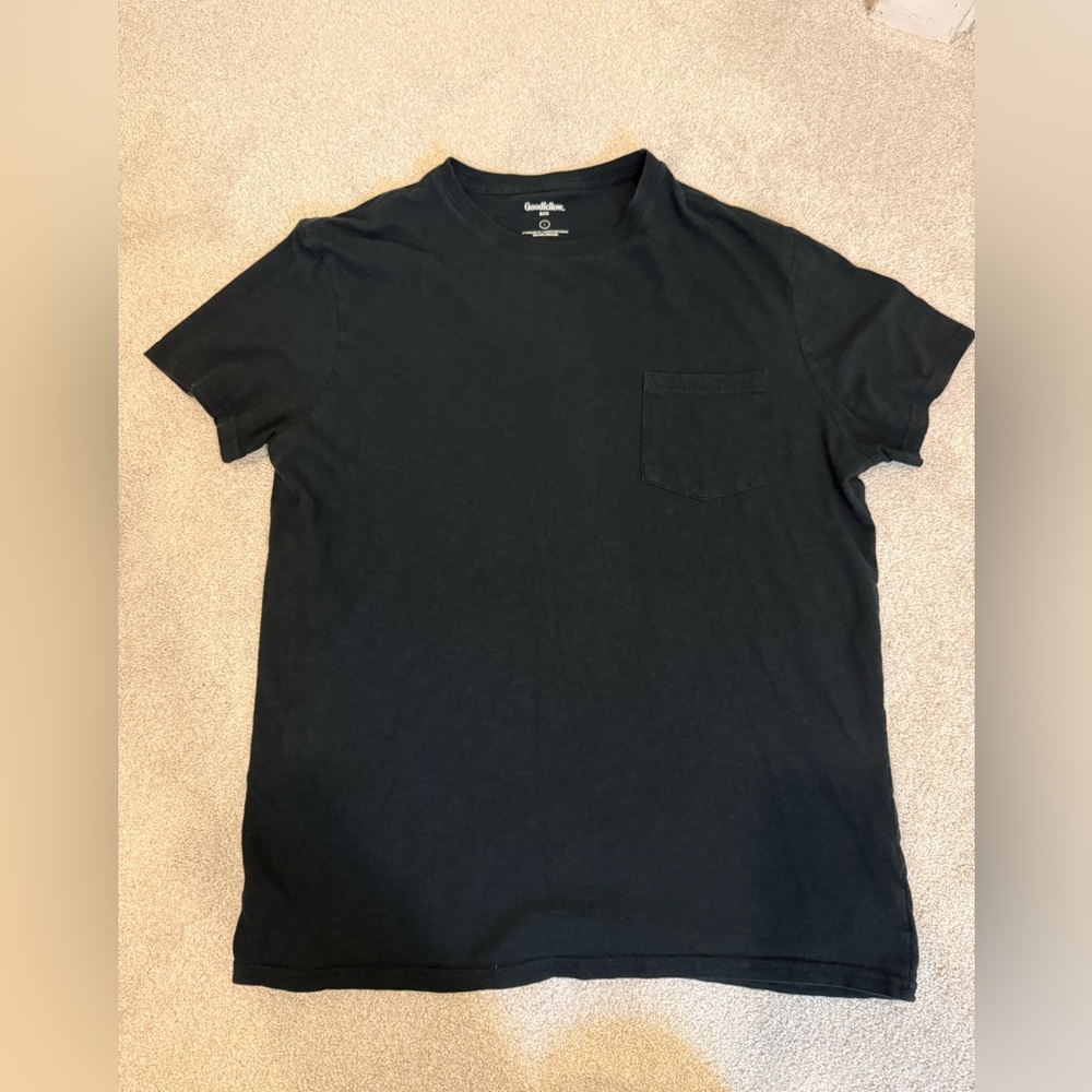 Goodfellow & Co Men’s Black Short Sleeve Pocket Tee
